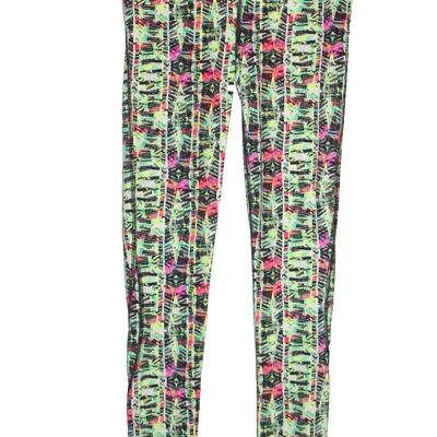 VSX Victoria's Secret Sport Knockout Stirrups Leggings S Neon Multicolor Stripes